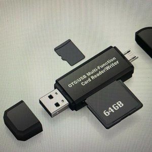 5-in-1 Multifunctional OTG Card Reader Micro SD/SD Card/USB Reader